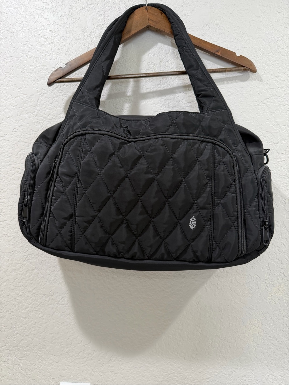 Free people Movement Quilted Duffle Bag in Black